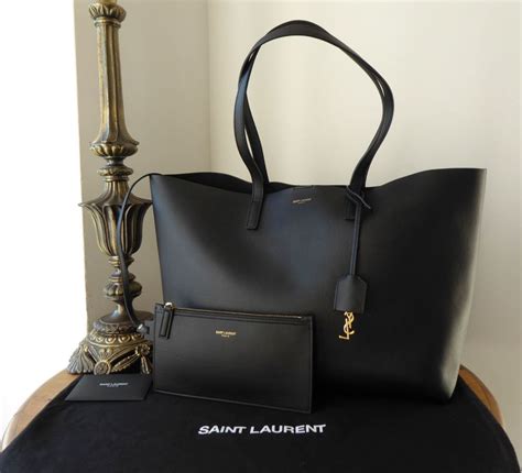 ysl black shopper tote|saint laurent shopper tote.